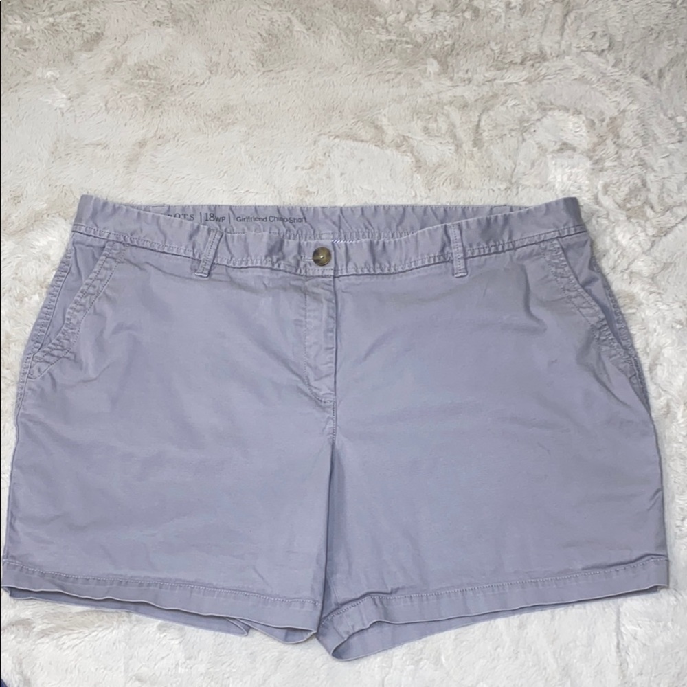 Talbots Lavender Cotton Bermuda Shorts